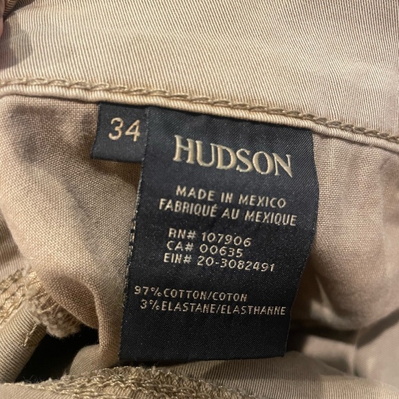 Hudson men’s khackis size 34 like new! - Picture 5 of 5